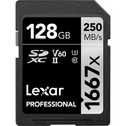 Lexar 128GB Profesional 1667x Tarjeta de Memoria SDXC UHS-II 2 Pack