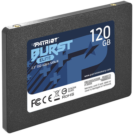 Patriot 120GB Burst Elite SSD Interno SATA III 2.5 450MB/s lectura 320MB/s escritura