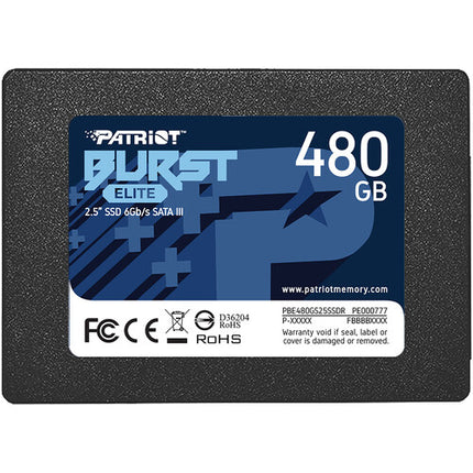 Patriot Burst Elite 480GB SSD Interno 2.5" SATA III 450MB/s Lectura