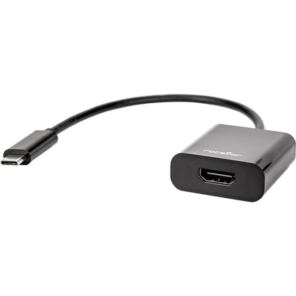 Rocstor Adaptador USB Type-C Macho a HDMI Hembra 6" Negro 4K 60Hz