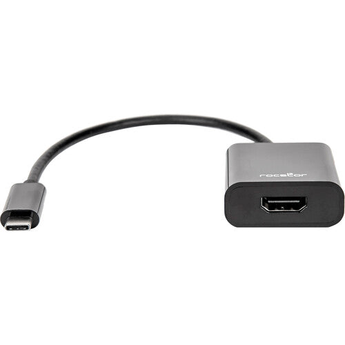 Rocstor Adaptador USB Type-C Macho a HDMI Hembra 6" Negro 4K 60Hz