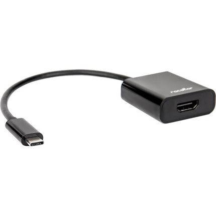 Rocstor Adaptador USB Type-C Macho a HDMI Hembra 6" Negro 4K 60Hz