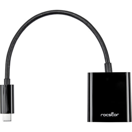 Rocstor Adaptador USB Type-C Macho a HDMI Hembra 6" Negro 4K 60Hz