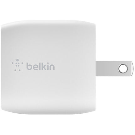 Belkin BOOST CHARGE Cargador de Pared 30W USB Tipo C GaN con Cable Lighting 3.3' Blanco
