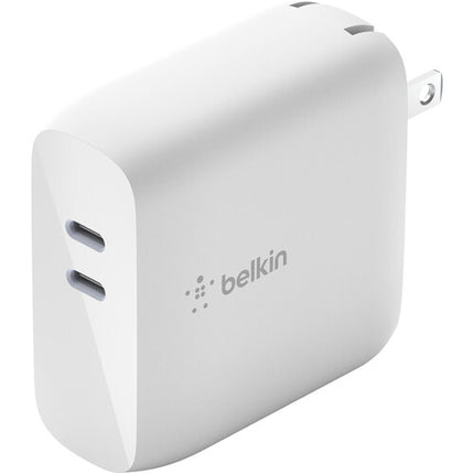 Belkin BOOST CHARGE Cargador de Pared Dual USB-C PD 68W GaN 2 Años Garantía