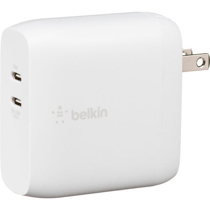 Belkin BOOST CHARGE Cargador de Pared Dual USB-C PD 68W GaN 2 Años Garantía