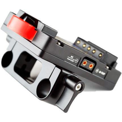 Adaptador de Batería Intellytech Pocket V-Mount con 2 Puertos D-Tap y Abrazadera de Varilla 15mm