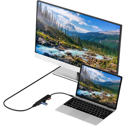 Sabrent Multi-Port USB-C Hub con HDMI 4K 30Hz y carga 60W