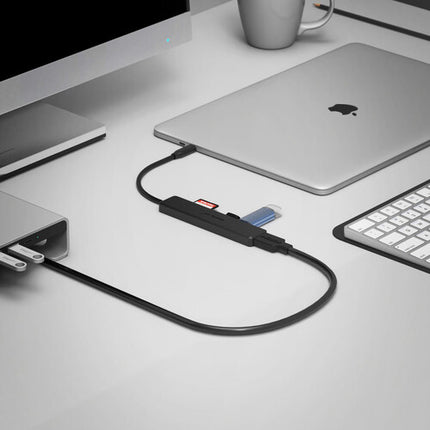 Sabrent Multi-Port USB-C Hub con HDMI 4K 30Hz y carga 60W