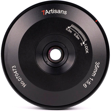 7Artisans 35mm f5.6 Pancake Lente para Sony E Full Frame Manual 11.8"