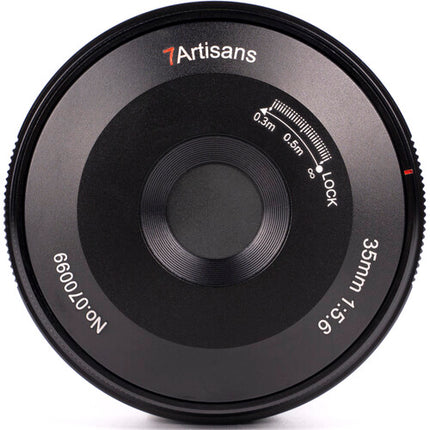 7Artisans 35mm f5.6 Pancake Lente para Sony E Full Frame Manual 11.8"