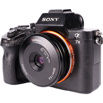 7Artisans 35mm f5.6 Pancake Lente para Sony E Full Frame Manual 11.8"