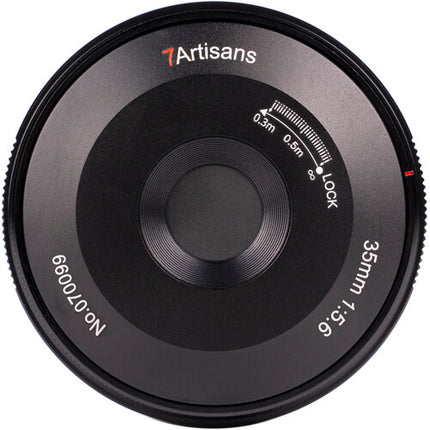 7Artisans 35mm f5.6 Pancake para Leica L L-Mount Full Frame 11.8" foco mínimo