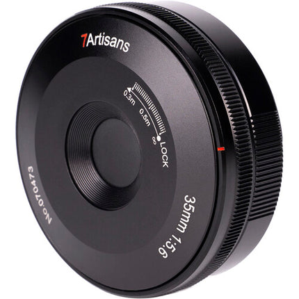 7Artisans 35mm f5.6 Pancake para Leica L L-Mount Full Frame 11.8" foco mínimo