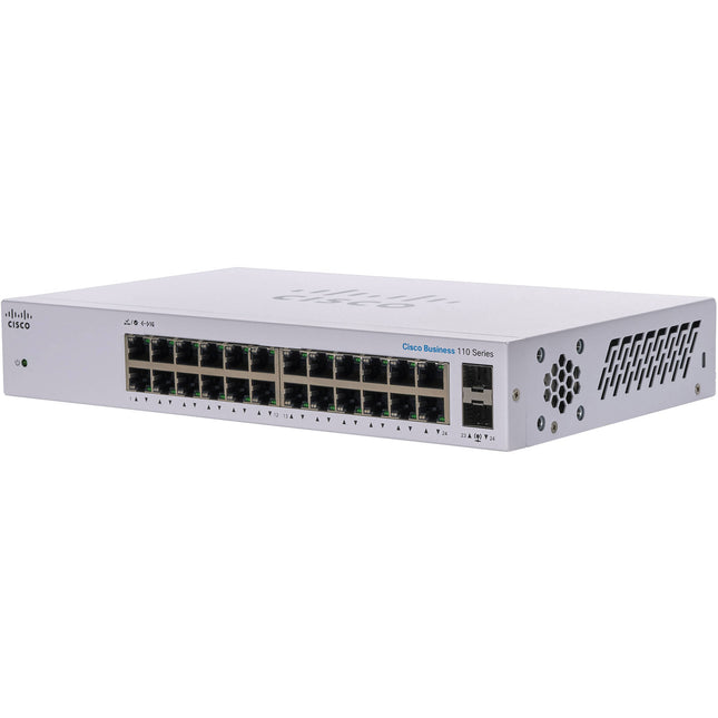 Cisco CBS110-24T Switch Ethernet no gestionado 24 puertos GbE 2 ranuras SFP rack montaje