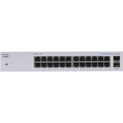 Cisco CBS110-24T Switch Ethernet no gestionado 24 puertos GbE 2 ranuras SFP rack montaje