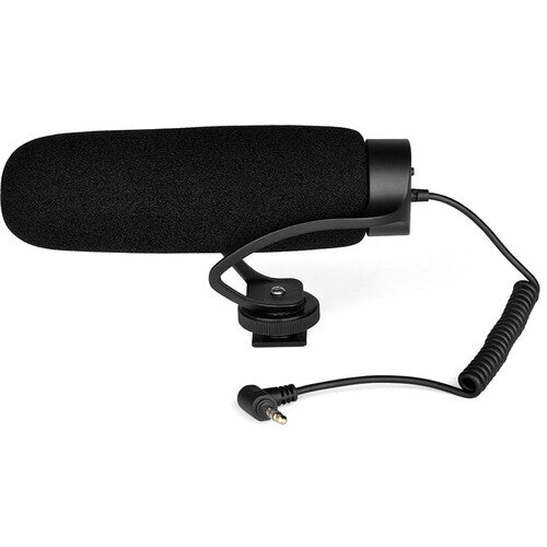 YELANGU MIC08 Micrófono Shotgun para Cámaras y Smartphones con Shockmount Integrado y Pantalla Antiviento