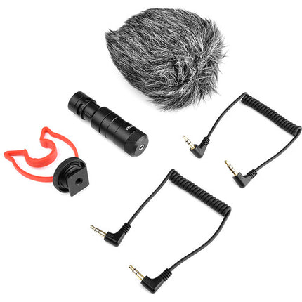 YELANGU MIC10 Micrófono Compacto para Cámara con Paraviento y Shockmount