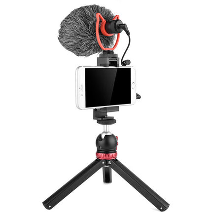 YELANGU MIC10 Micrófono Compacto para Cámara con Paraviento y Shockmount