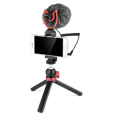 YELANGU MIC10 Micrófono Compacto para Cámara con Paraviento y Shockmount