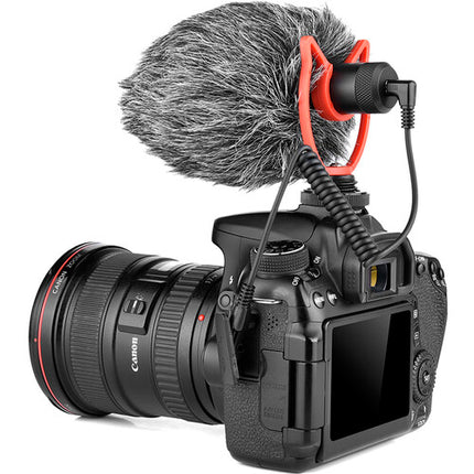 YELANGU MIC10 Micrófono Compacto para Cámara con Paraviento y Shockmount