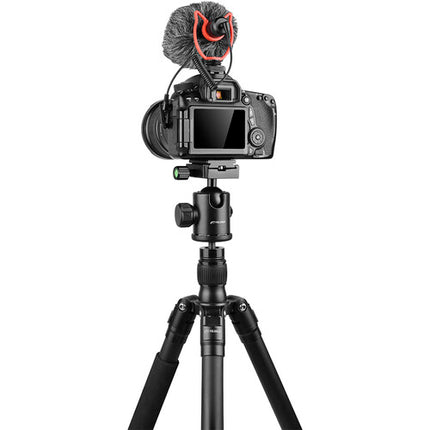 YELANGU MIC10 Micrófono Compacto para Cámara con Paraviento y Shockmount