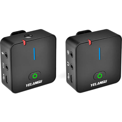 YELANGU MX5 Sistema de Micrófono Inalámbrico Digital Ultracompacto 5h Batería 50m Alcance