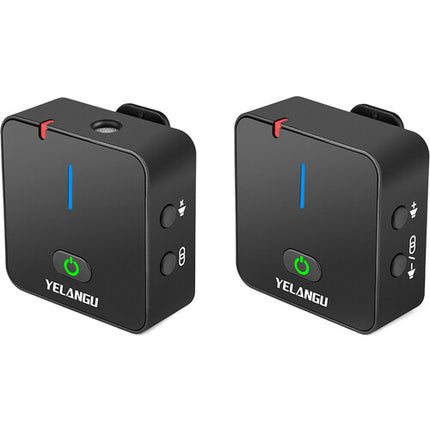 YELANGU MX5 Sistema de Micrófono Inalámbrico Digital Ultracompacto 5h Batería 50m Alcance