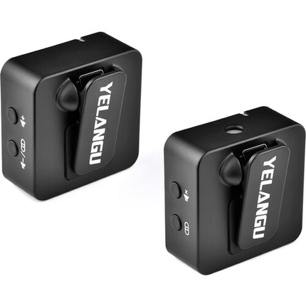 YELANGU MX5 Sistema de Micrófono Inalámbrico Digital Ultracompacto 5h Batería 50m Alcance