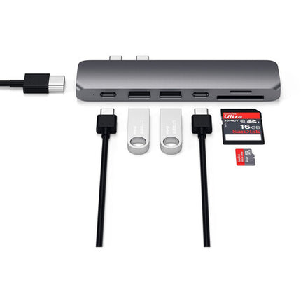Satechi USB Type-C Pro Hub Adaptador para MacBook Air y Pro con HDMI SD microSD