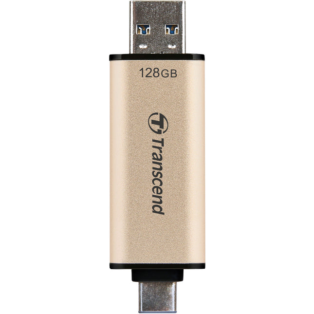 Transcend JetFlash 930C Memoria USB 2 en 1 128GB USB 3.2 Velocidad 420MB/s