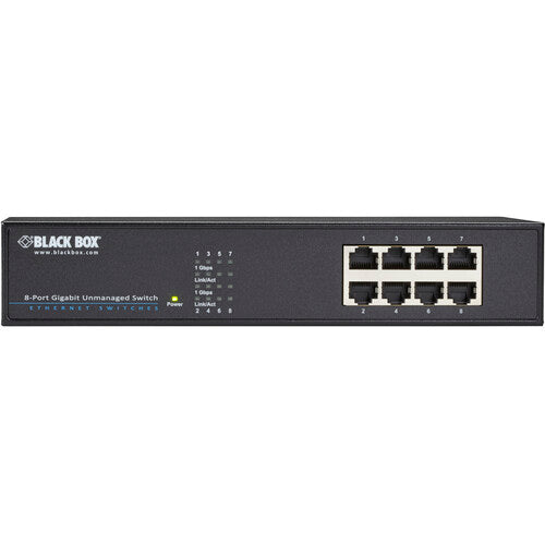 Black Box LGB408A-R2 Switch de Red 8 Puertos Gigabit 1.488 Mpps