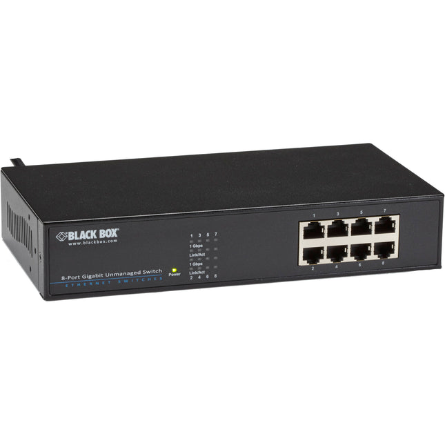 Black Box LGB408A-R2 Switch de Red 8 Puertos Gigabit 1.488 Mpps