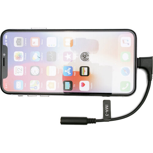 Movo Photo IMA-3 Adaptador Micrófono 3.5mm TRRS a Lightning Ángulo Recto 5.5"