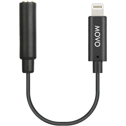 Movo Photo IMA-1 Adaptador Microfono 3.5mm TRRS a Lightning 5.5 Pulgadas