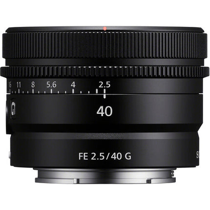 Sony FE 40mm f/2.5 G Lente E-Mount Full-Frame con AF Dual Lineal