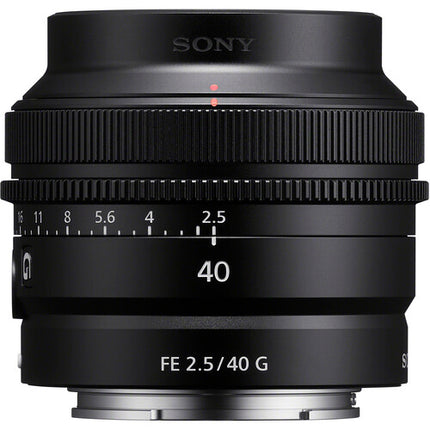Sony FE 40mm f2.5 G Objetivo con filtro UV 49mm y kit de limpieza