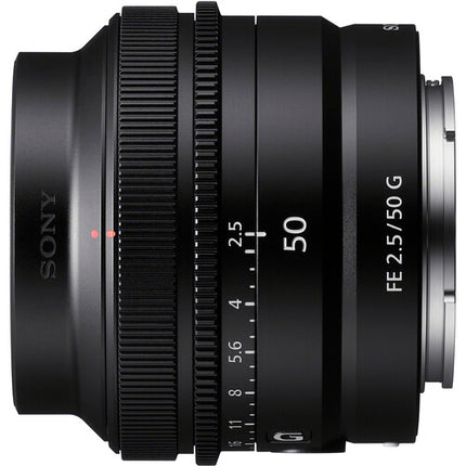 Sony FE 50mm f/2.5 G Objetivo E-Mount Full-Frame Diafragma f22