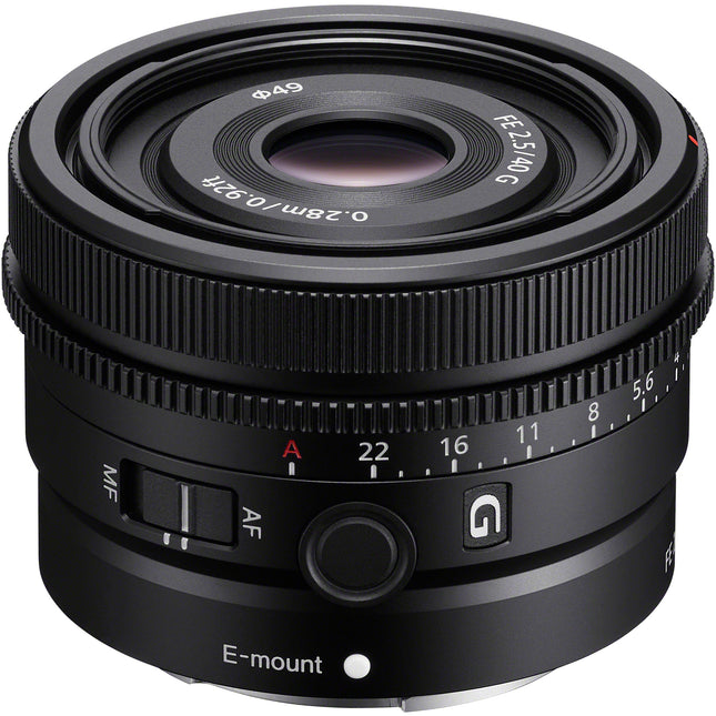 Sony FE 40mm f/2.5 G Lente E-Mount Full-Frame con AF Dual Lineal