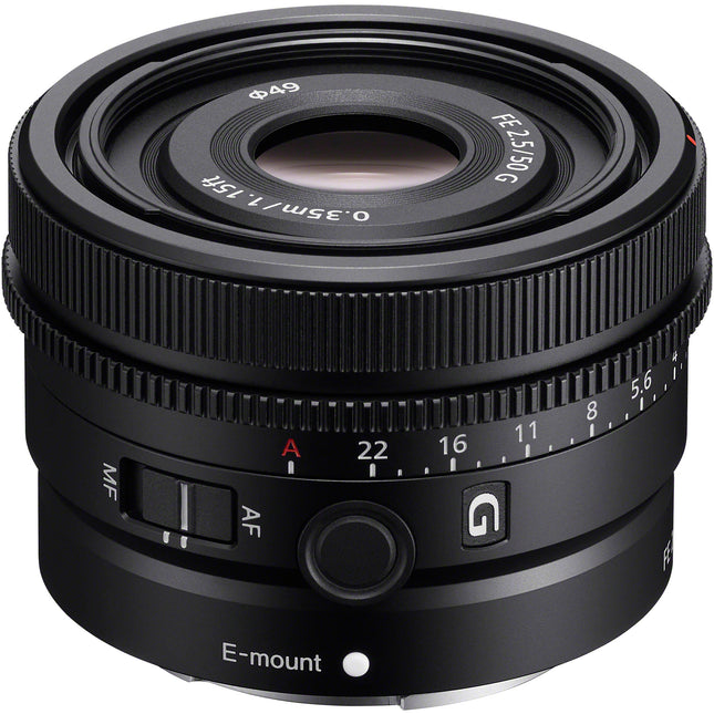 Sony FE 50mm f/2.5 G Objetivo E-Mount Full-Frame Diafragma f22