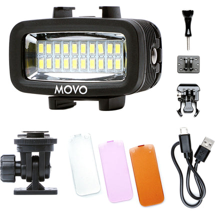 Movo Photo LED-WP Luz LED Vídeo Sumergible Recargable 700 Lúmenes 130 ft Depth