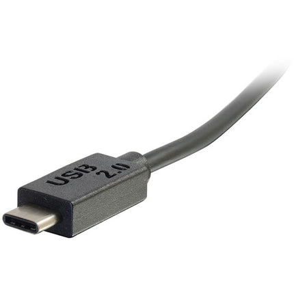 C2G Cable USB 2.0 Tipo A a Tipo C 12 pies Negro 480 Mb/s 1A
