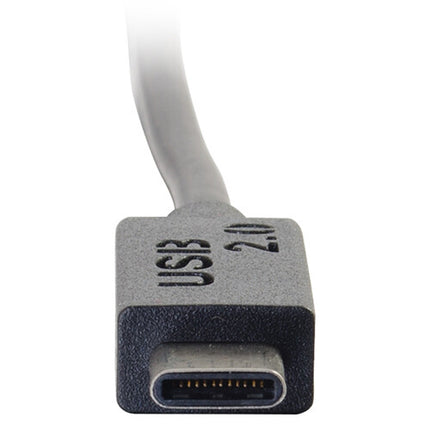 C2G Cable USB 2.0 Tipo A a Tipo C 12 pies Negro 480 Mb/s 1A