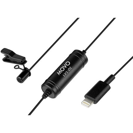 Movo Photo LV1-DI Micrófono Lavalier Digital Omnidireccional 20 Pies con Lightning para iPhone