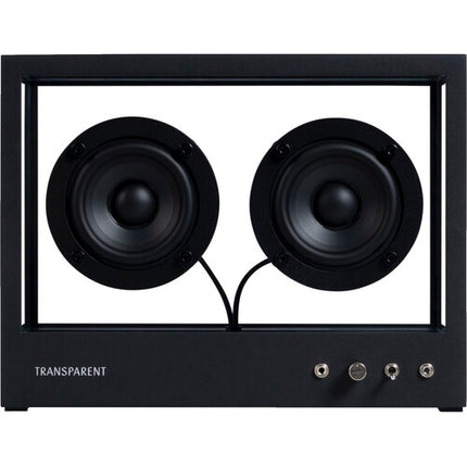 Altavoz Bluetooth Transparente Pequeño Negro 30W Gabinete Cristal Templado