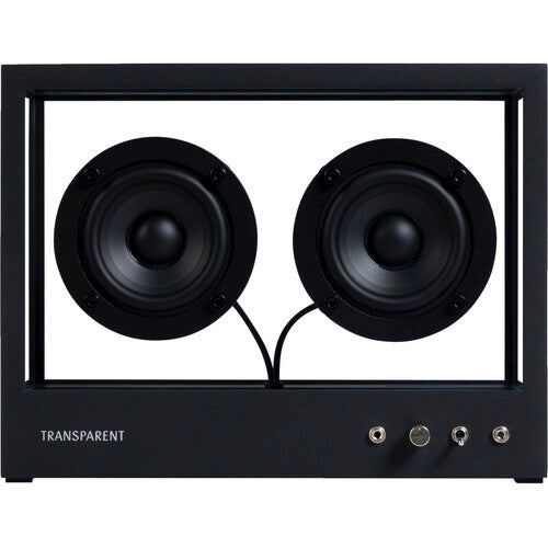 Altavoz Bluetooth Transparente Pequeño Negro 30W Gabinete Cristal Templado