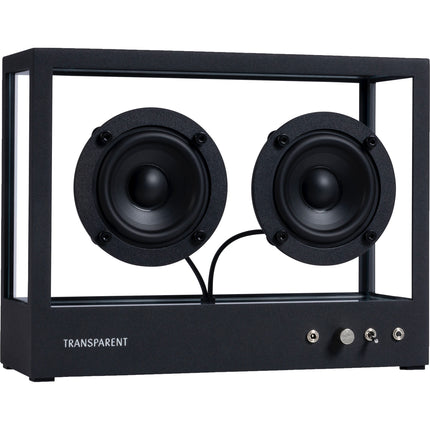 Altavoz Bluetooth Transparente Pequeño Negro 30W Gabinete Cristal Templado