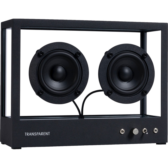 Altavoz Bluetooth Transparente Pequeño Negro 30W Gabinete Cristal Templado