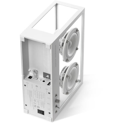 Altavoz Bluetooth Transparente Pequeño Blanco 30W con Drivers 3 Pulgadas