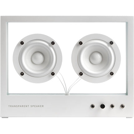 Altavoz Bluetooth Transparente Pequeño Blanco 30W con Drivers 3 Pulgadas